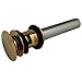 EV6002 Fauceture EV6002 Push Pop-up Drain with Overflow  Polished Brass