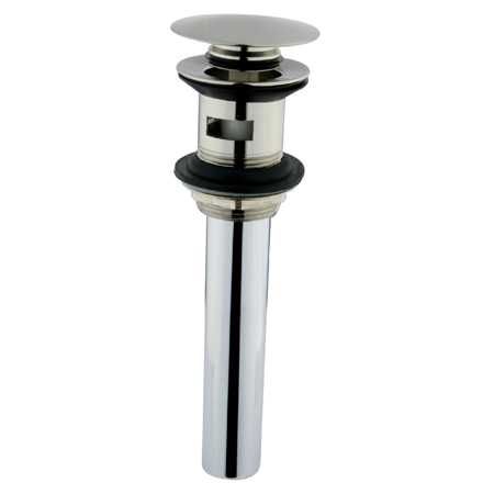 EV6008 Fauceture EV6008 Push Pop-up Drain with Overflow  Satin Nickel