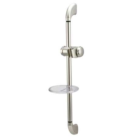 KSX2521SG Shower Slide Bar with Soap Dish  Satin Nickel