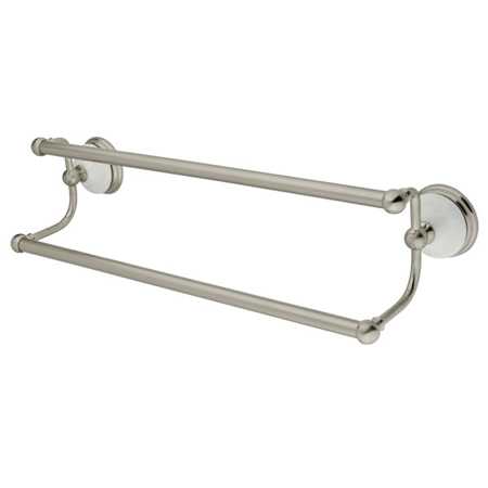 Vintage 24 in. Dual Towel Bar  Satin Nickel
