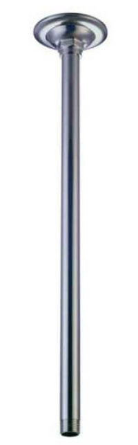 17 in. Raindrop Shower Arm   Satin Nickel
