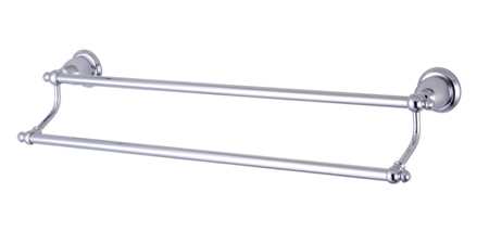 English Vintage 24 in. Dual Towel Bar  Chrome