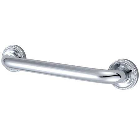 Traditional Grab Bar, 14-13/16" L, Brass, Polished Chrome