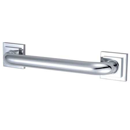 Contemporary Grab Bar, 34-13/16" L, Brass, Polished Chrome
