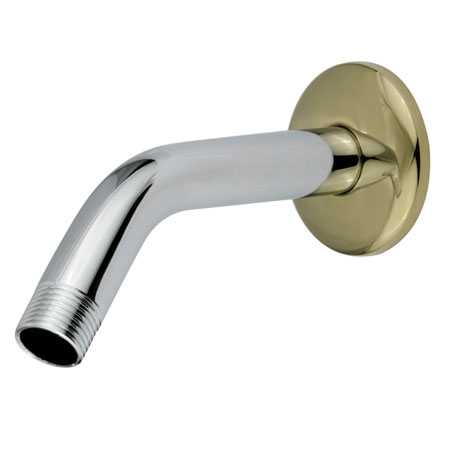 Shower Arms and Flange, Polished Chrome/Polished Brass, Wall Mount