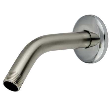 6 in. Shower Arm with Flange Chrome & Satin Nickel