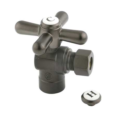 .5 in. Sweat, .38 in. O.D. Compression Angle Shut-off Valve, Oil Rubbed Bronze
