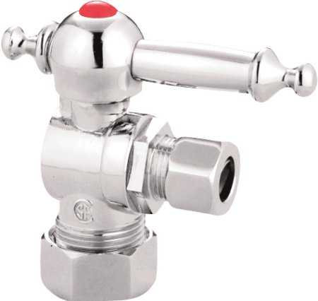 CC53301TL  CC53301TL .63 in. O.D. Compression- .38 in. O.D. Compression Angle Shut-off Valve- Chrome