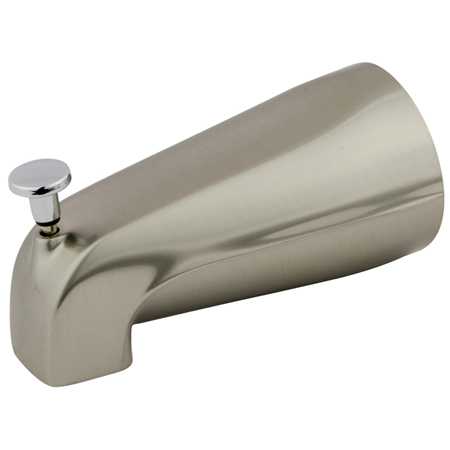 Picture of Kingston Brass K188A7 Kingston Brass K188A7 5 in. Tub Spout with Diverter  Chrome &amp; Satin Nickel