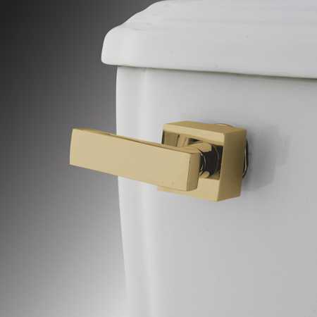 Executive Toilet Tank Lever Polished Brass