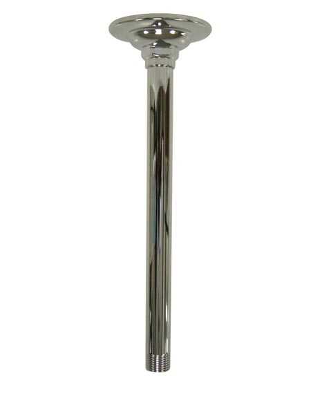 Shower Arms and Flange, Polished Chrome, Ceiling Mount