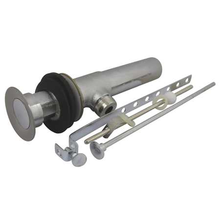 Brass, Bathroom Sink Drain, Pop-Up Drain with Overflow Hole