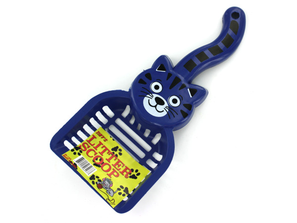 Picture of Bulk Buys DI133-24 11-3/8&quot;L x 5&quot;W Durable Plastic Cat Shaped Litter Scoop - Pack of 24