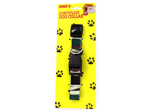 Picture of Bulk Buys DI165-72 Camouflage Dog Collar with Strong Metal Leash Ring - Pack of 72