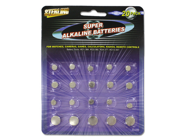Picture of Alkaline button batteries - Pack of 96