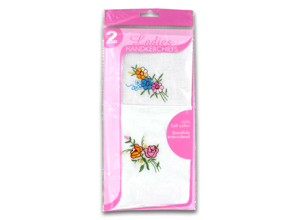 Picture of Bulk Buys GC533-48 7 x 7 x 7 Ladies Handkerchief Set - Pack of 48