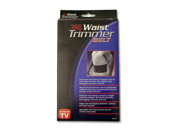 Picture of Bulk Buys GM227-48 Black Waist Trimmer Belt In A Hanging Box - Case of 48