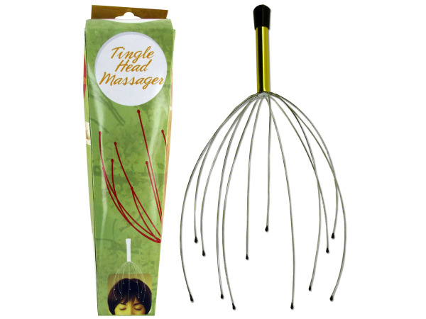 Picture of Bulk Buys GS116-24 9 3/4&quot; Long Metal and Plastic Tingle Head Massager - Pack of 24