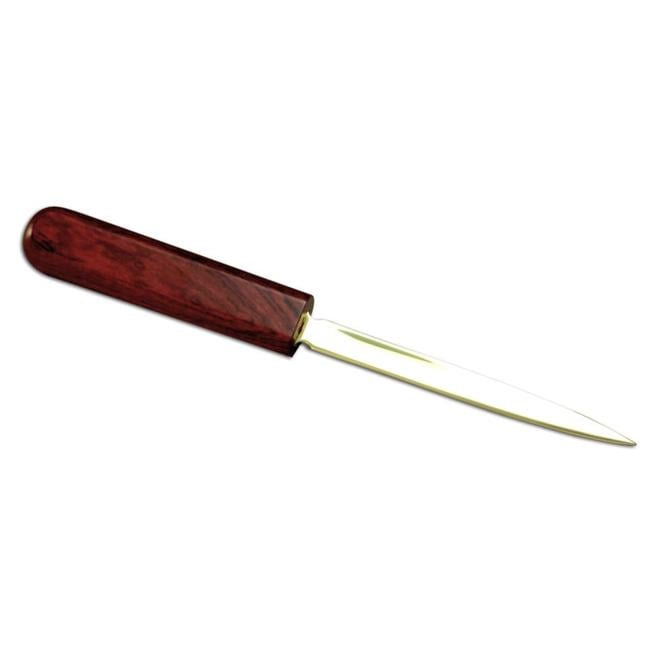 Dacasso Black Leather Letter Opener - Gold Blade, 5 Inch, Luxurious Desk Accessory - View #8