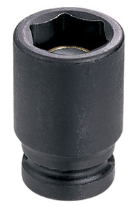 Grey Pneumatic 1/4" Drive x 9/32" Magnetic Standard Socket (909RG)