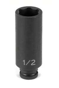 1/4" Drive, 11/32" Size, Deep 6-Point Surface Drive, SAE Socket