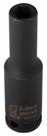 Sunex Tool SU8055MD .25 Drive 5.5MM Impact Socket Deep