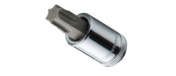 Torx Socket 1/4" Drive x E8, 0.984" Length, black oxide