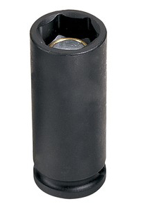 Grey Pneumatic 3/8" Drive X 1/4" Magnetic Deep Socket (1008DG)