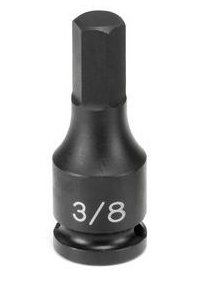 3/8" Drive, 7/16 Size, SAE Socket, 6 Points, 7/16",3/8"D,Hex M