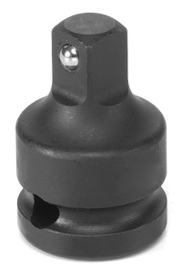 Grey Pneumatic 1/2" F x 3/8" M Adapter w/ Locking Pin Socket (2228AL)