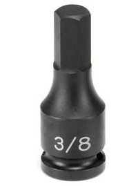 Grey Pneumatic 3/8" Drive x 1/2" Hex Driver Socket (1916F)