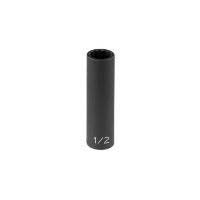 3/8" Drive, 10mm Size, Metric Socket, 12 Points, 10mm, 3/8"D, Impact, 12pt., D, Blk