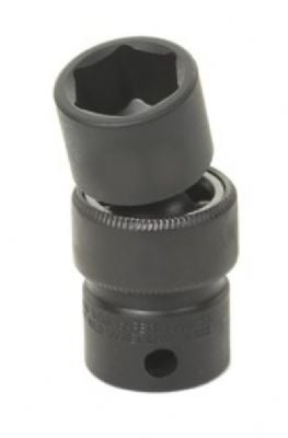 3/8" Drive, 8mm Size, Metric Socket, 6 Points, 8mm,3/8"D,Impact,Univ 6pt.,Blk
