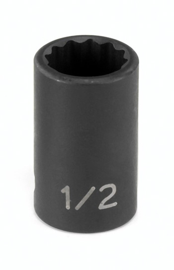 3/8" Drive, 1" SAE Socket, 12 Points, 3/8"Dx1",Std