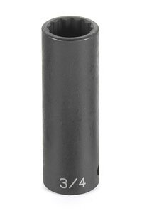 Grey Pneumatic 1/2" Drive x 1" Deep - 12 Point Socket (2132D)