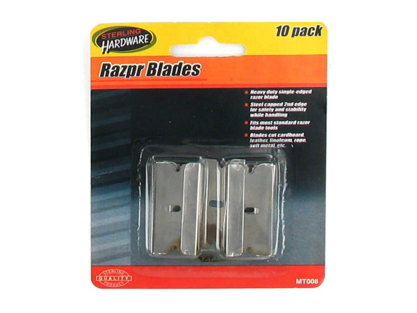 Picture of Bulk Buys MT008-24 1-1/2&quot; Silver Metal Razor Blade Value Pack - Pack of 24