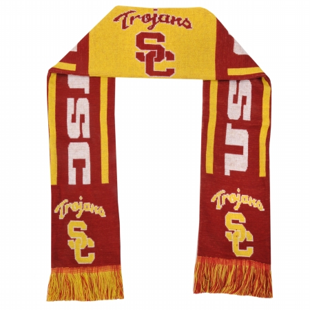Picture of Forever Collectibles 152512 NCAA - 2011 Team Stripe Scarf - University of Southern California Trojans - USC