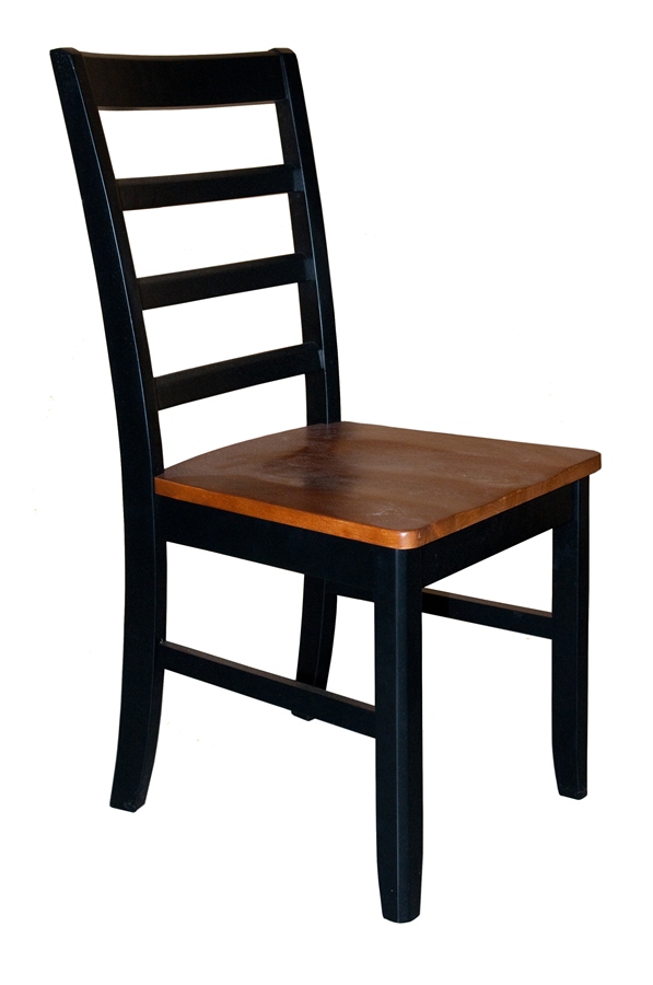 Picture of Wooden Imports PFL07-WC-BL&CH 2 Parfait Chair with Wood Seat - Black and Cherry