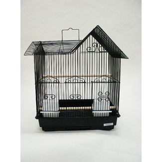Picture of YML 1754BLK Villa Top Bird Cage in Black