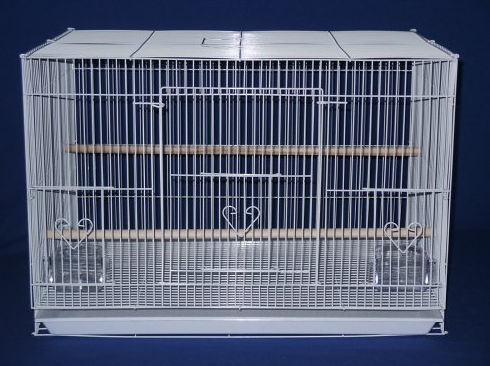 Picture of YML 4x2474WHT Lot of Four Medium Bird Breeding Cages in White