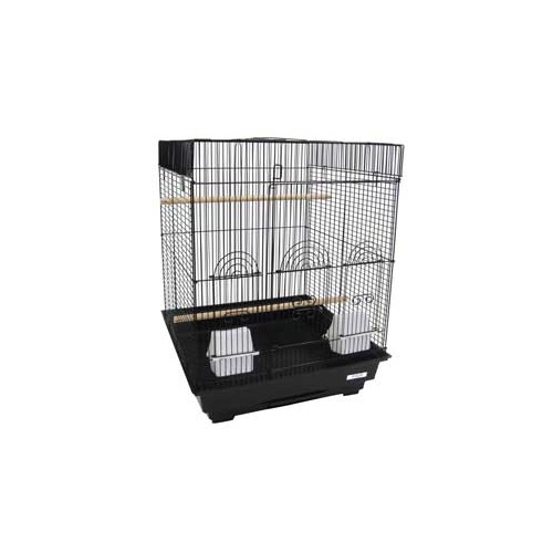 Picture of YML 5924BLK Flat Top Small Bird Cage in Black