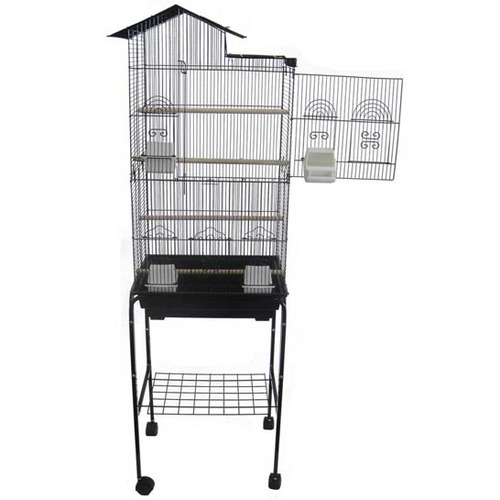 small bird cage with stand