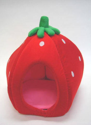 Picture of YML FH016-2 Strawberry Pet Bed - Medium