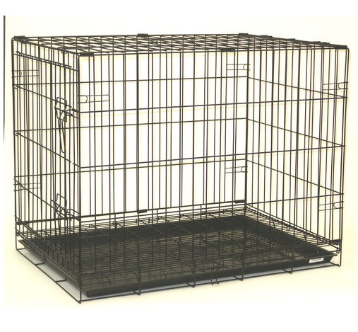 Picture of YML SA42G 42&quot; Dog Kennel Cage with Bottom Grate - Black