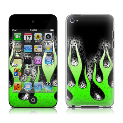 Picture of DecalGirl AIT4-AFLAMES iPod Touch 4G Skin - Acid Flames