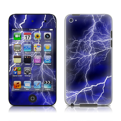 Picture of DecalGirl AIT4-APOC-BLU iPod Touch 4G Skin - Apocalypse Blue