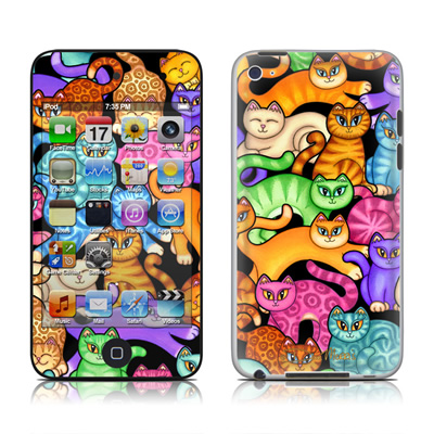 Picture of DecalGirl AIT4-CLRKIT iPod Touch 4G Skin - Colorful Kittens