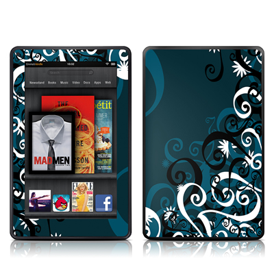 Kindle Fire Skin Kit/Decal - Midnight Garden (does not fit Kindle Fire HD)