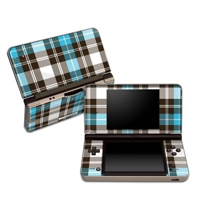 DSIXL-PLAID-TUR DSi XL Skin - Turquoise Plaid -  DecalGirl