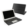 MB-BLACKWOOD MacBook Skin - Black Woodgrain -  DecalGirl